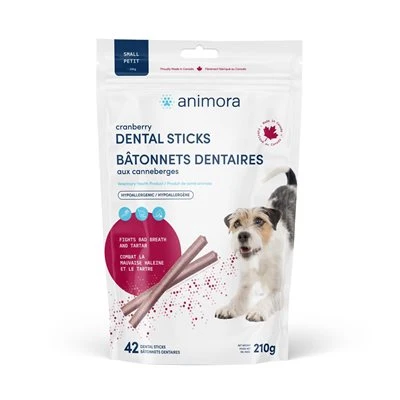 Animora Bâtonnet Dentaires Aux Canneberges Chien Petit 42 Un
